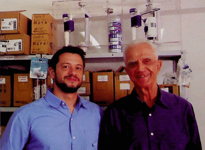 Diretor comercial e engenheiro Foto com Thiago Purwin e Octávio Dias lado a lado