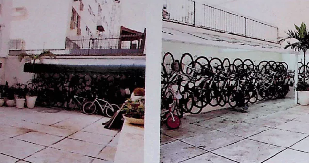 Bicicletário do condomínio Maria dos Anjos Fotos do bicicletário antes e depois da reforma