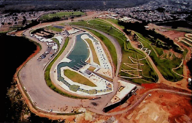 Parque Olímpico de Deodoro Foto da construção do Parque Olímpico de Deodoro