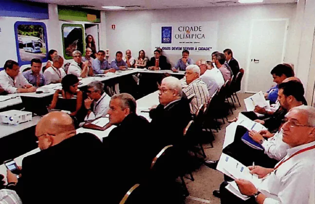 Reunião de Agentes Olímpicos Foto da reunião dos agentes olímpicos