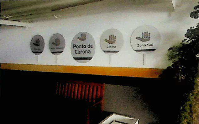 Foto do ponto de carona do Edificio Royal Barravaí