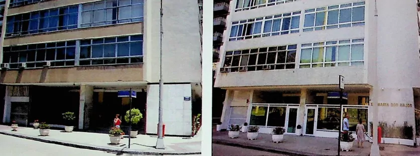 Reforma no condomínio Foto de antes de depois do condomínio