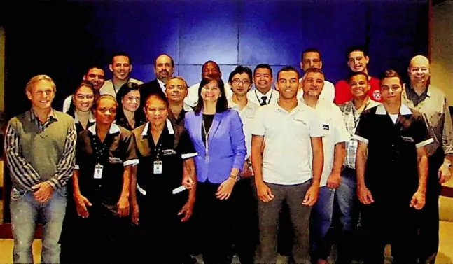 Foto do síndico e equipe, do Flamengo Park Towers