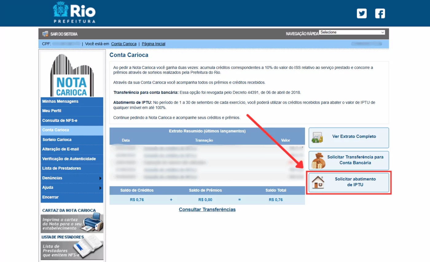Abatimento de IPTU