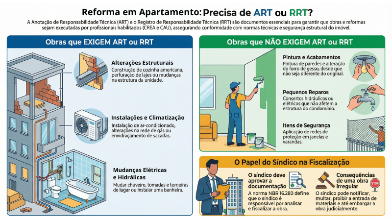ART ou RRT: quando é necessário em obras e reformas