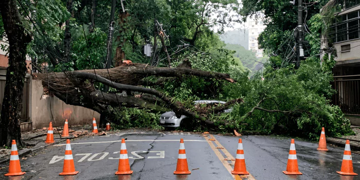Está preparado para a temporada de tempestades? Os riscos para árvores, bueiros, telhados, caixas d’água, para-raios e antenas no condomínio